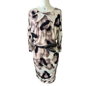 JENNIFER LOPEZ Elegant Women's Dress in Black and Cream / L